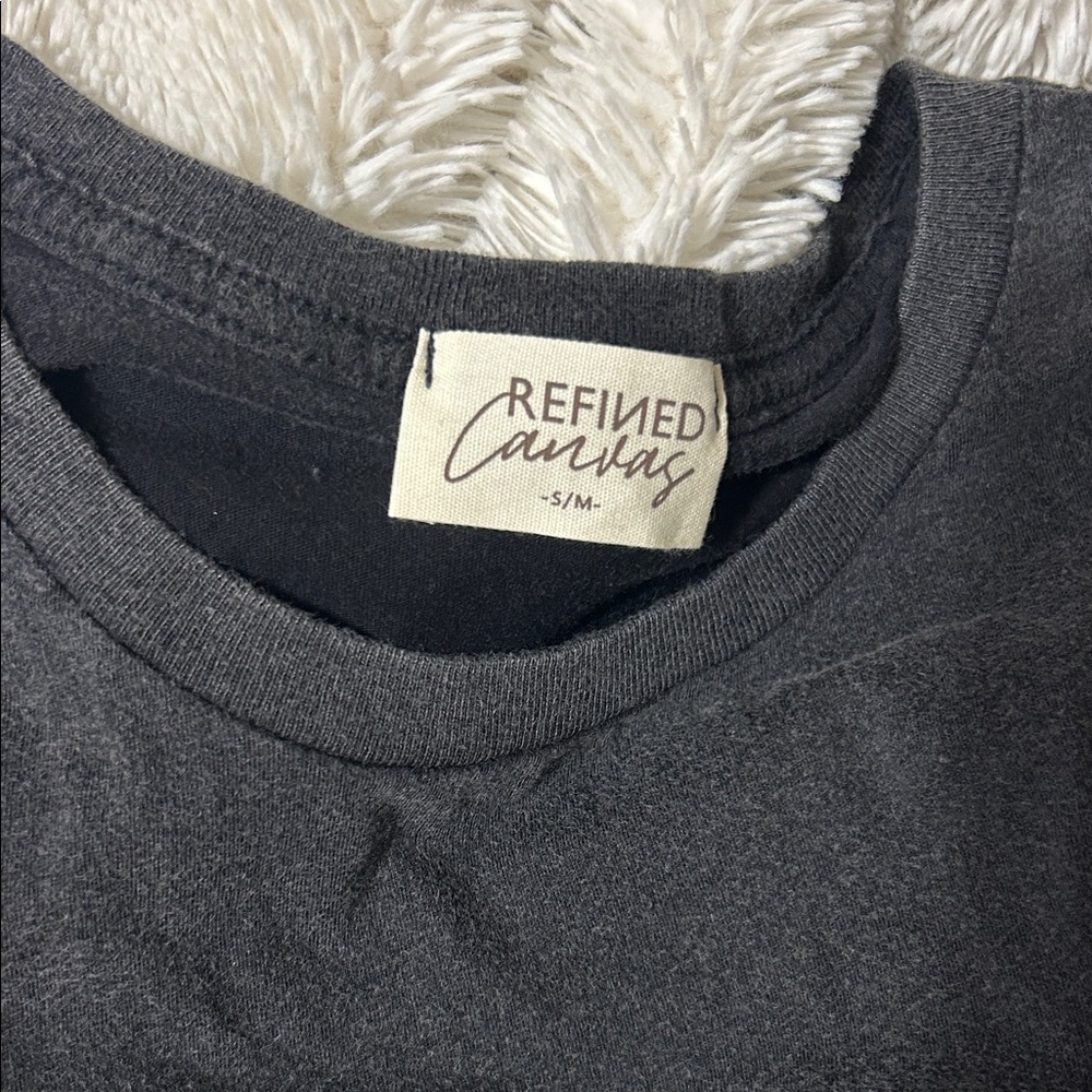 Refined Canvas Black T-Shirt dress